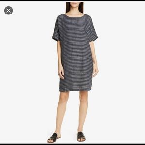 NWT Eileen Fisher Stripe Bateau Dress Sz. XL